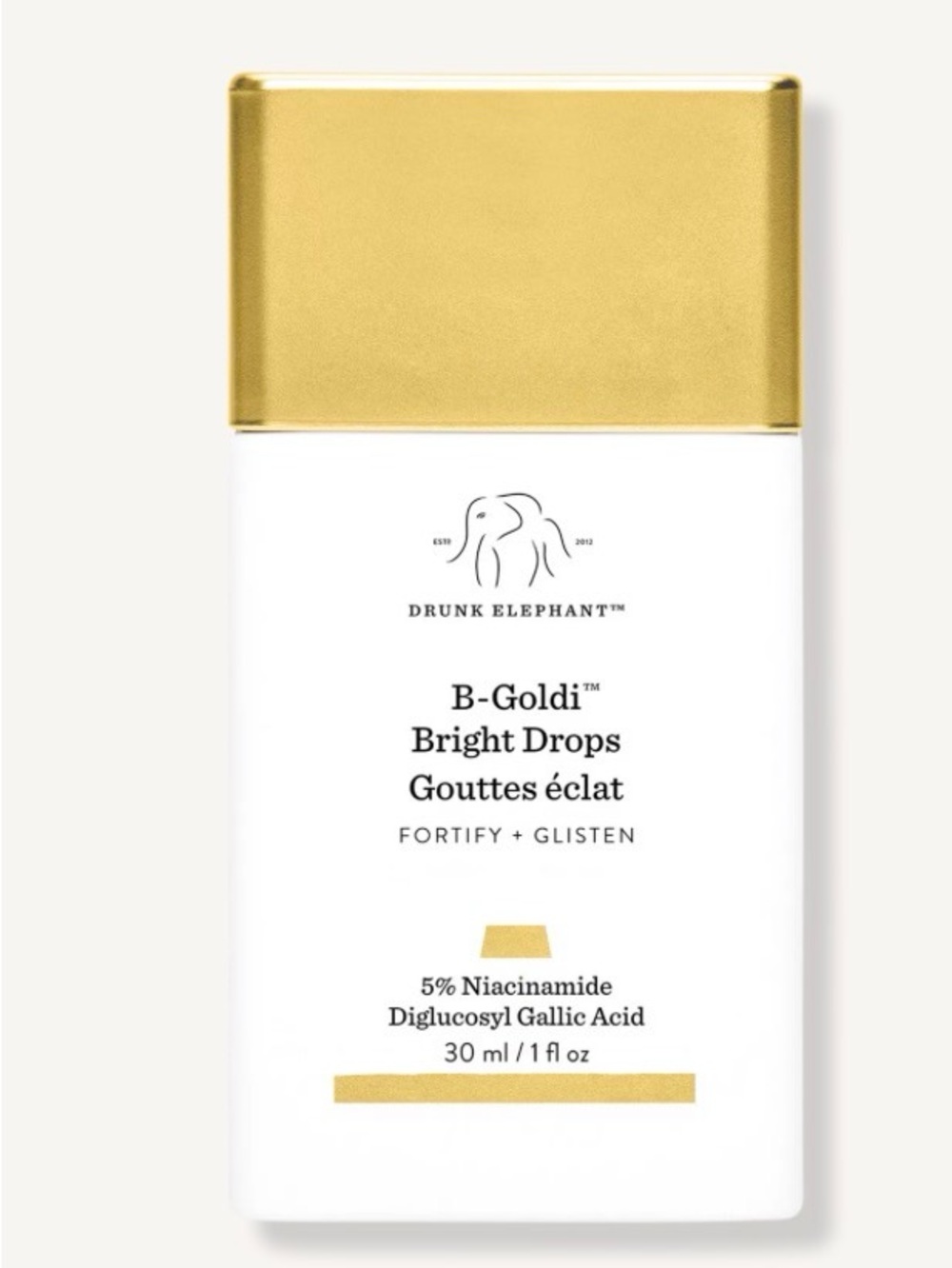 NEW!! Drunk Elephant B-Goldi Bright Drops Bottle